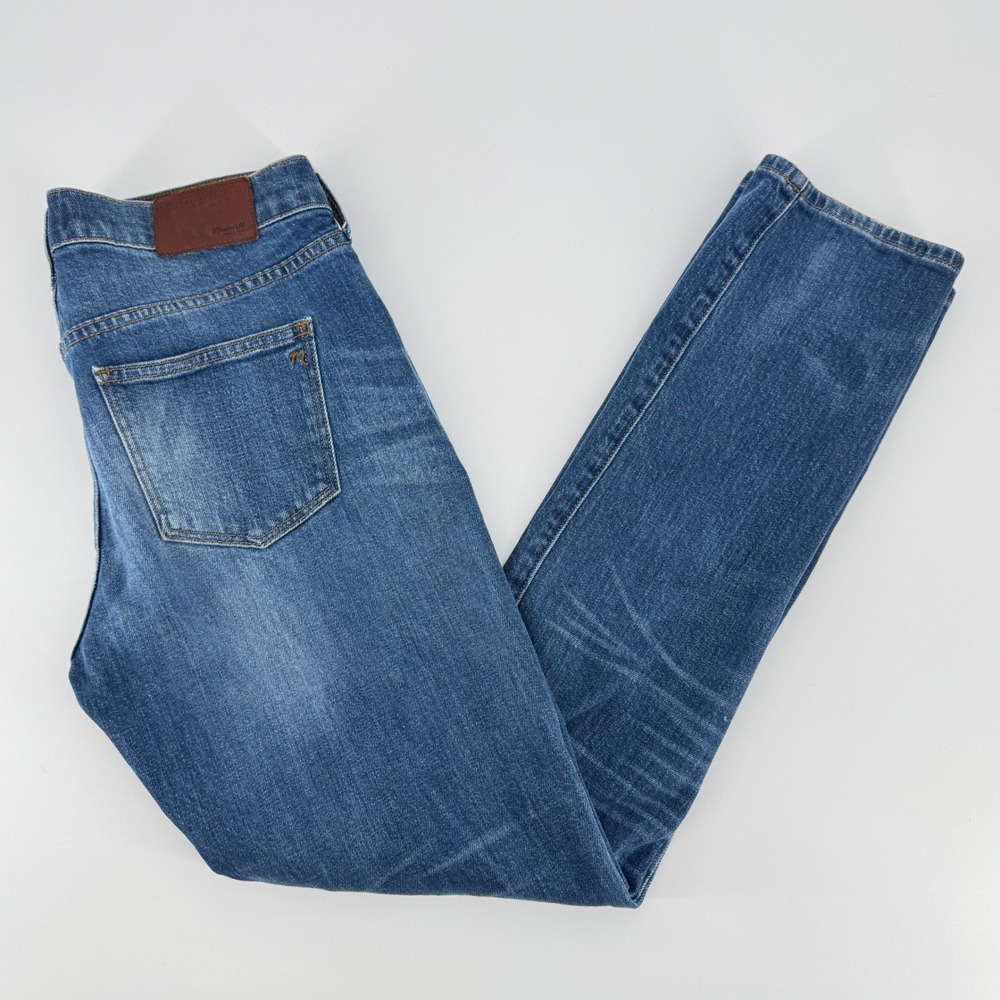 Madewell Slim Boyjean Medium Wash Tapered Stretch Denim Jeans B1381 Size 25